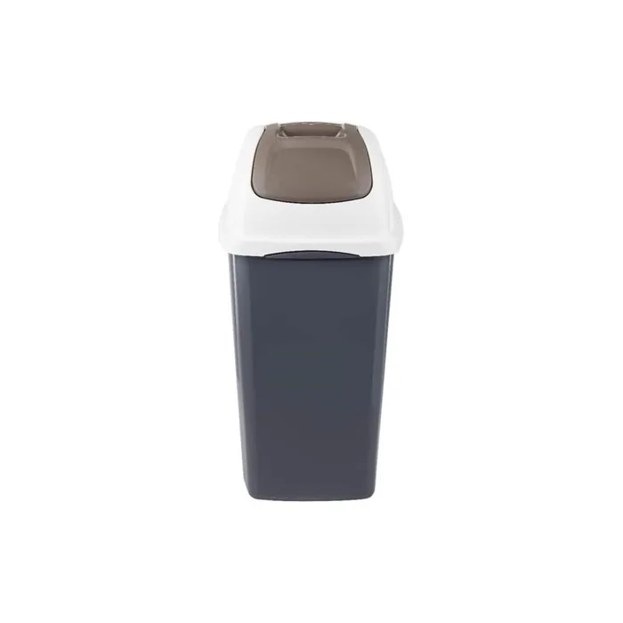 Bama 65L Grey Swing Lid Trash Can