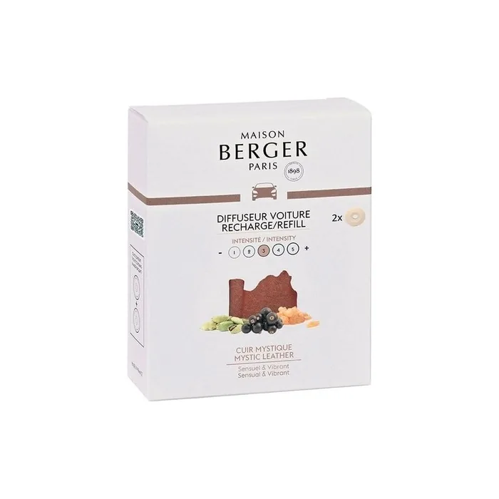 Maison Berger Car Scent Refill Powerful Leather