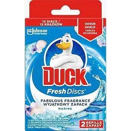 Duck Fragrance Refill Disc Gel Marine 2x36ml Pack Of 2