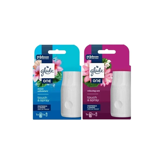 GLADE One Touch & Spray Base with 1 Refill 10ml - Ocean Adventure and Relaxing Zen