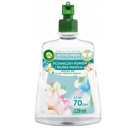 Air Wick Active Fresh Refill Ocean Breeze and Paradise Vanilla 228ml