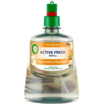 Air Wick Active Fresh Automatic Air Freshener Spray Refill Sweet Vanilla & Shea Butter 228 Ml