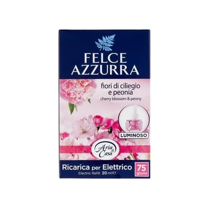 6x Felce Azzurra Aria Casa Peony & Cherry Blossom Refil Room Freshener 20ml