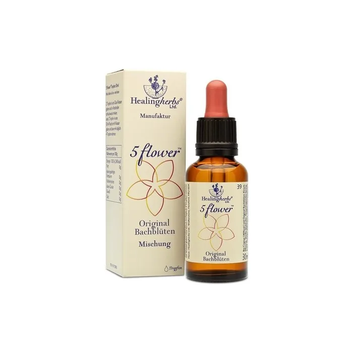 Healing Herbs Bach Flower 5 Flower Drops 30ml