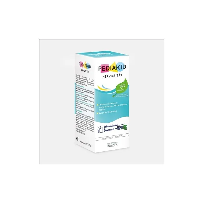 PEDIAKID Nervosität Promotes Relaxation and Inner Peace Gluten-Free Allergen-Free Vegan 125ml