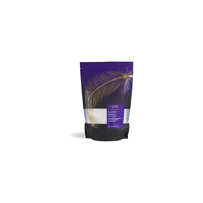 I Love Wellness Sleep Bath Salts with Lavender and Chamomile Essential Oils 500g