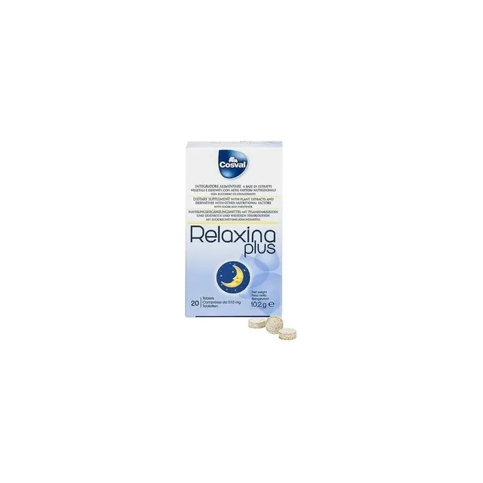 Cosval Relaxina Plus Dietary Supplement For Sleep And Relaxation 20 Tablets