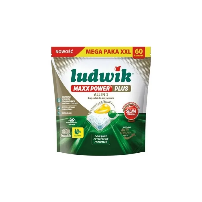 Inco Veritas Ludwik A60 Maxx Power Plus All-in-1 Lemon Dishwasher Tablets