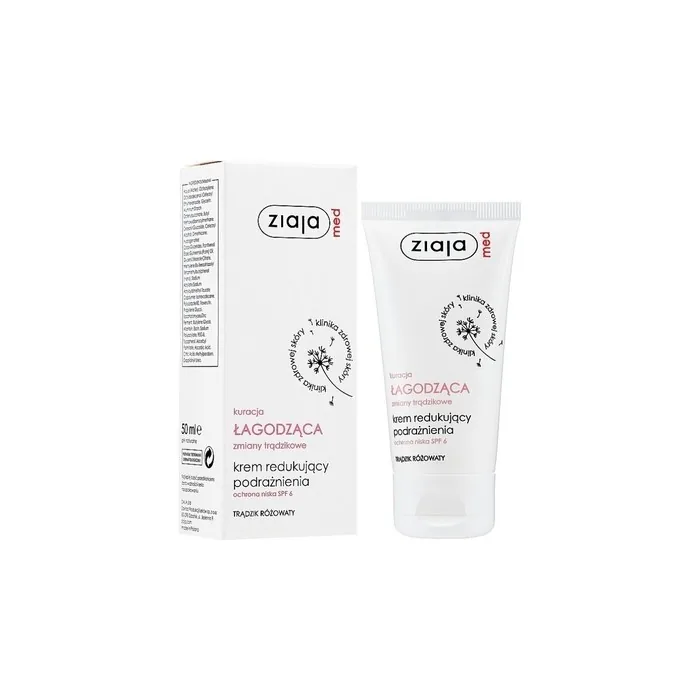 Ziaja Med Soothing Treatment Cream for Reducing Irritation and Rosacea 50ml