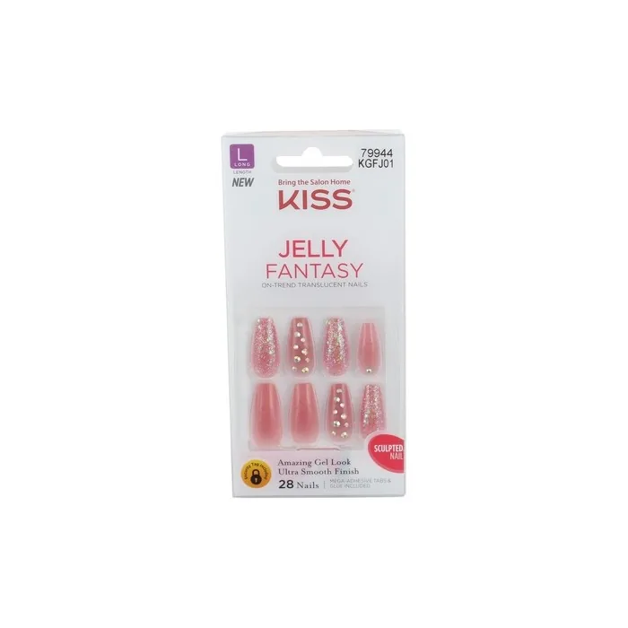 Kiss Jelly Fantasy Rosey Long Length 28 Count