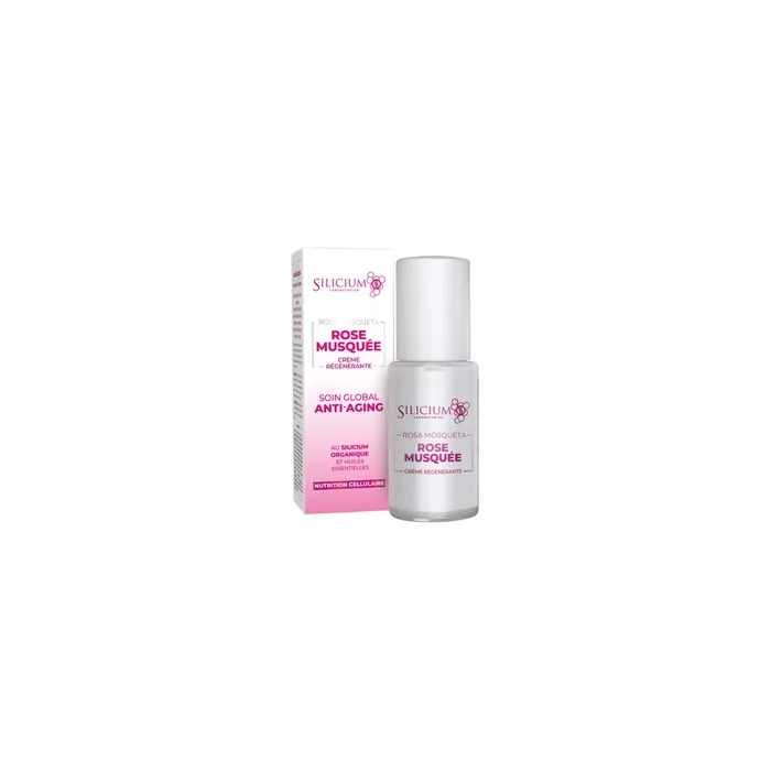 Silicium Rose Musquée Anti Aging Cream Moisture and Radiance for the Skin 50ml Dispenser