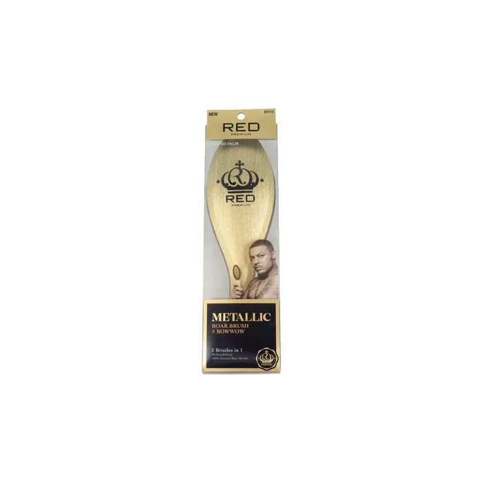 Red Kiss Premium Mixed Boar Brush Metallic Gold