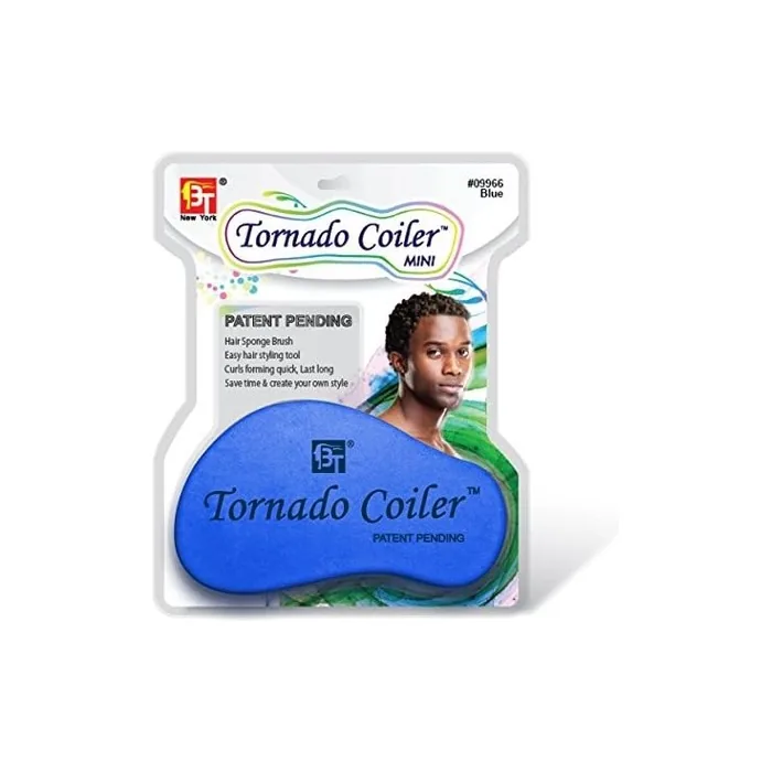 Beauty Town Tornado Coiler Mini Sponge Brush Blue 10mm 21g