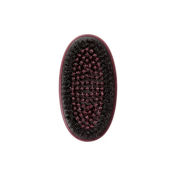 Red Premium X Bow Wow Medium Hard Hair Brush for Men 360 Wave Brush 2 Bristles In 1 Mixed Boar Brush