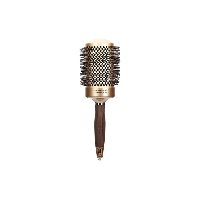 COIPRO Garden Hair Round Brush NanoThermic 64/90mm with Ceramic Body and Nylon Bristles