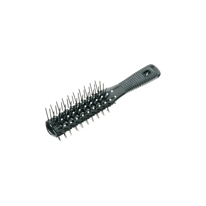 Comair Tunnel Vent Brush Doublesided Black Perfect For Styling And Drying Hair