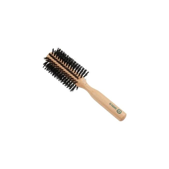 Kent V03 Vegan Boar Bristle Hair Brush Eco-Friendly Round Brush for Blow Outs