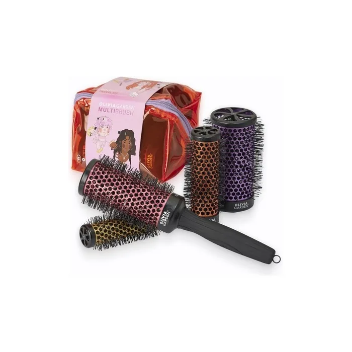 Olivia Garden Multibrush Travel Kit 4in1 Round Brush Set