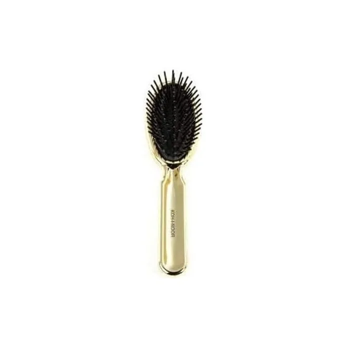 Kohinoor Oval Cushion Brush Small With Picchi Cylindrical Plastic Color Gold