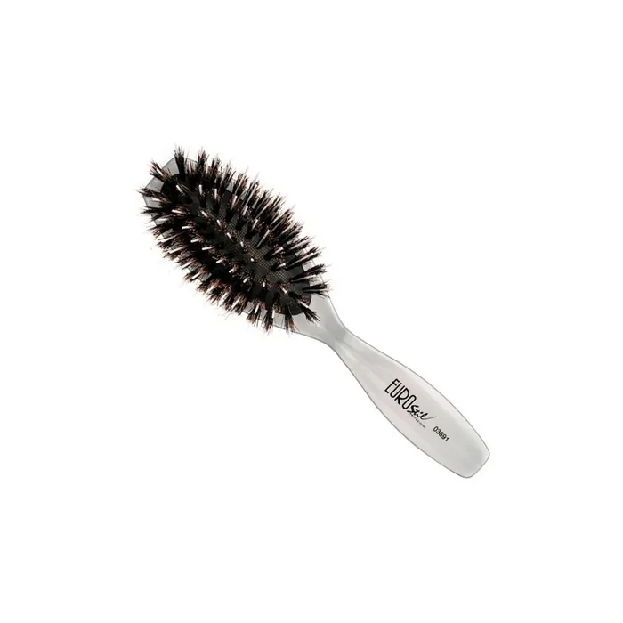 Eurostil Eurostil White Bristle Brush Pure Wild Boar Oval Small 1 Unit