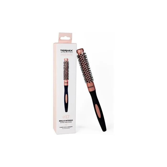 Professional Round Hair Brush Termix Evolution Gold Rose 17cm