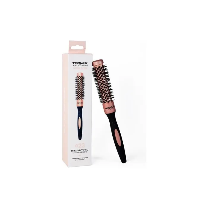 Professional Round Hair Brush Termix Evolution Gold Rose 23cm