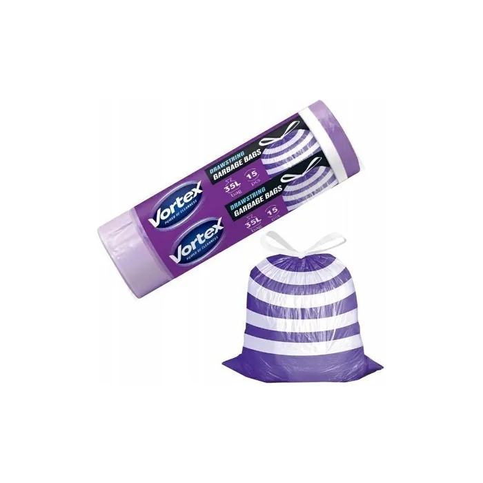 Biosfera Vortex 35L Trash Bags Purple and White