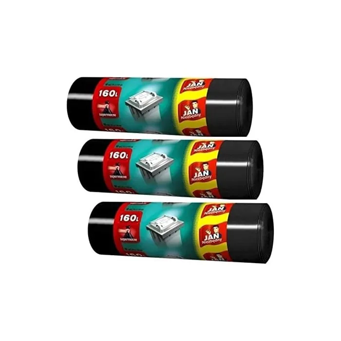 JAN Niezbędny Super Strong Garbage Bags 160L 91 x 110cm - Pack of 10