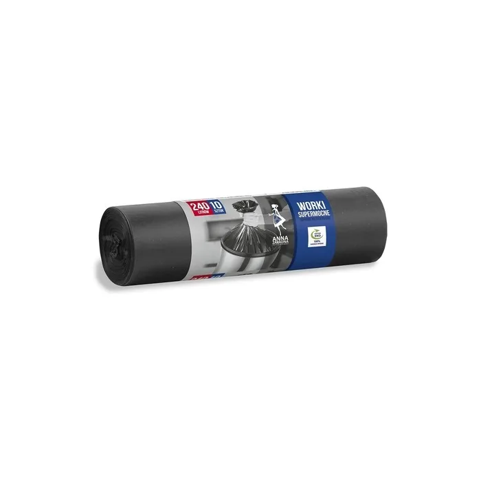 ANNA ZARADNA ST-AZ-013906 Rubbish Bags Tear-Resistant Super Strong 240L Black