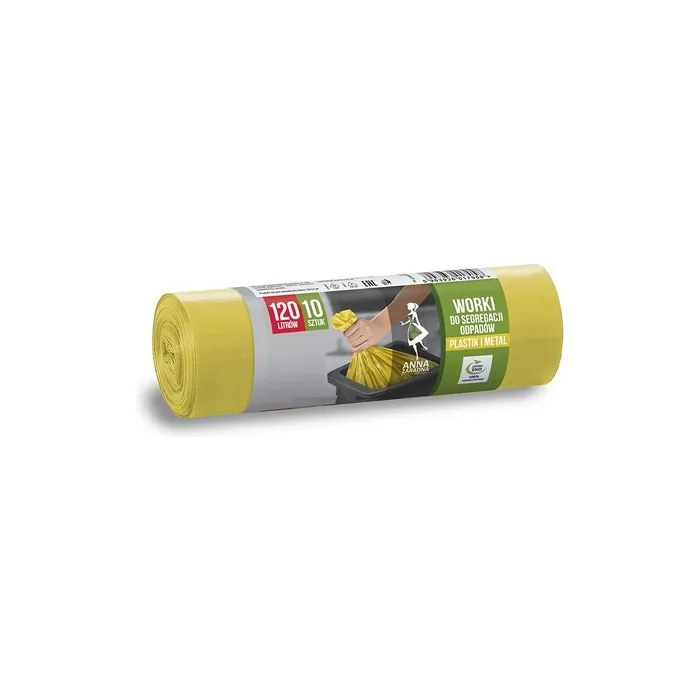 ANNA ZARADNA ST-AZ-017058 Tear-Resistant Bin Bags for Metal Plastic 120L