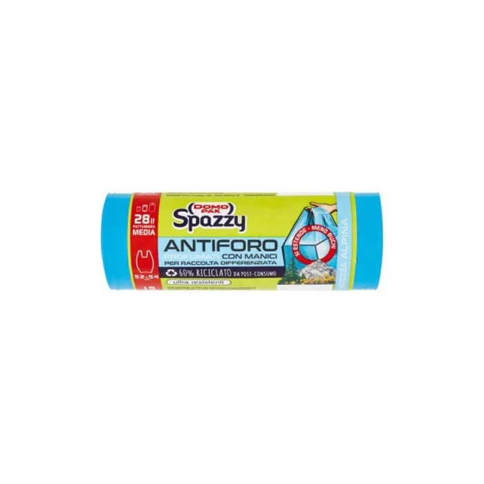 Domopak Domopak Spazzy Trash Bag Alpine Breeze 2 Liters