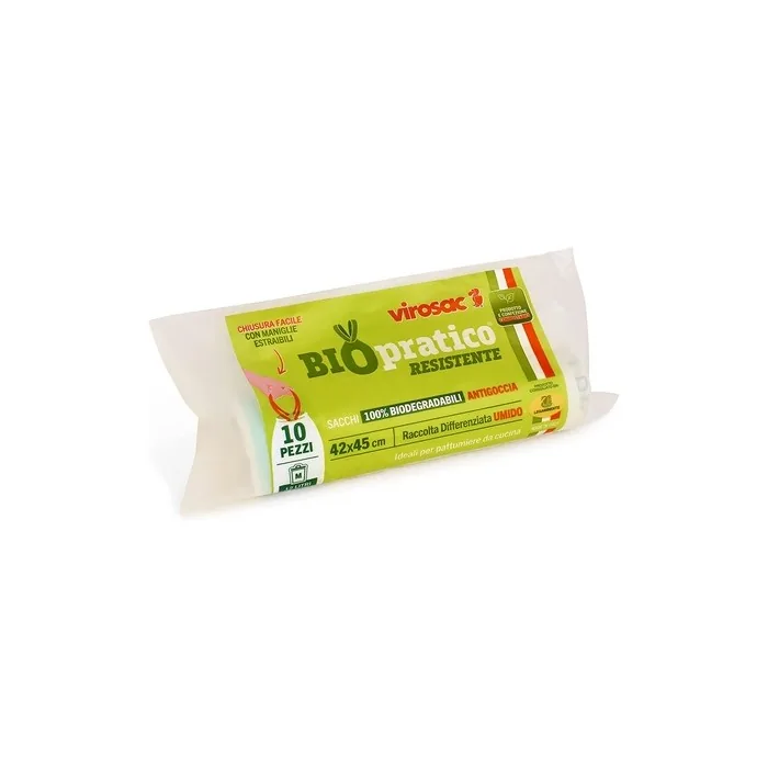 Virosac 131378 Bags Biodegradable, Mater Bì, 15 X 4 X 4 Cm, 10 Units