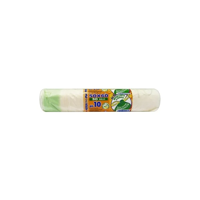 Bio Waste Bin Bags 50x60 With Handles 10 Pack