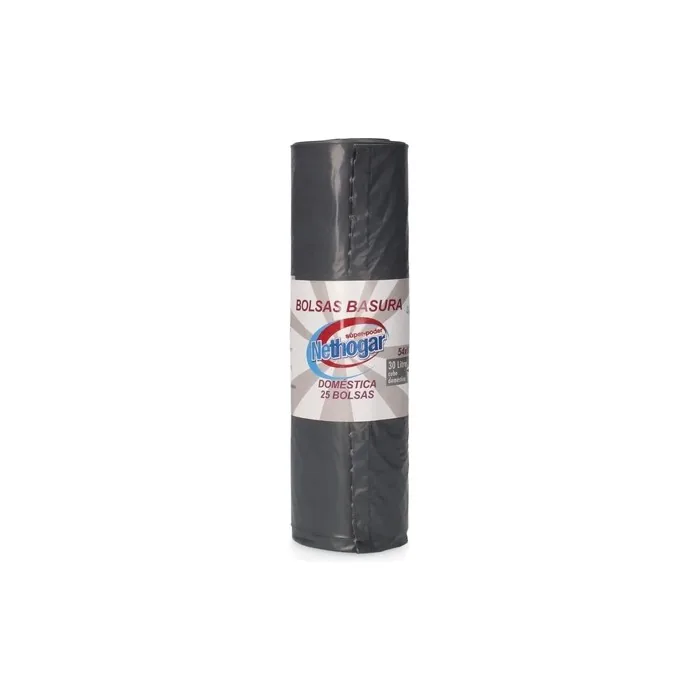 Dometric Waste Bag 30 L Pack Of 25 Gray 54 X 60 Cm