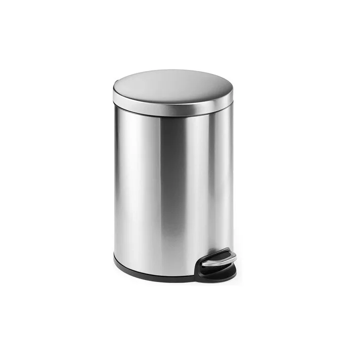 Durable Pedal Bin Stainless Steel Round 20, With Soft Close And Removable