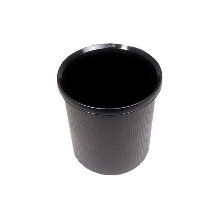 Helit H6105795 - Waste Paper Basket "The German Line" 18l, Black