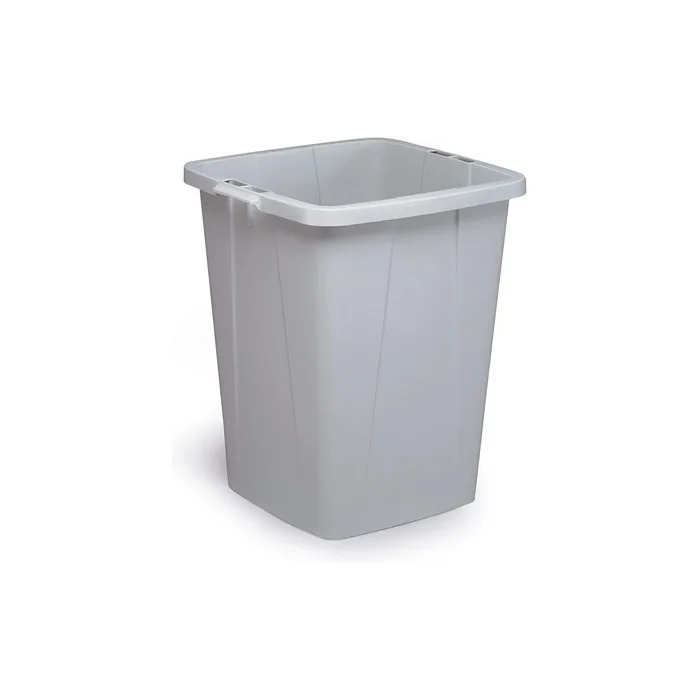 Durable Durabin 90 Rectangular Waste Bin Grey | 90 Litre Capacity | Food And