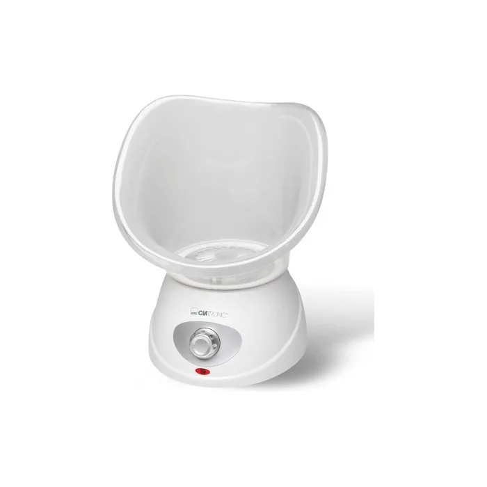 Clatronic GS 3656 Face Sauna Inhaler Inhalation Device with Aroma Attachment for Relaxation, Suitable for Mouth and Nose, White