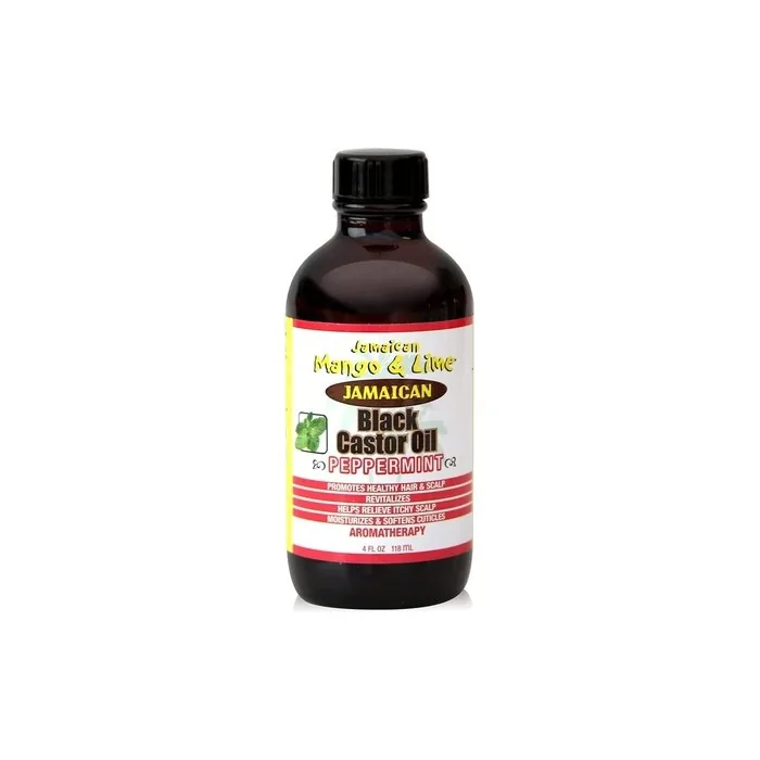 Jamaican Mango & Lime Black Castor Oil Peppermint 118ml - Moisturizes, Revitalizes and Softens