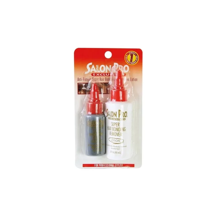 Salon Pro Anti Fungus Super Hair Bond Glue And Remover Lotion Combo