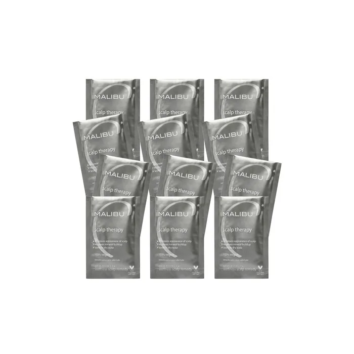 Malibu C Scalp Therapy Wellness Remedy Mineral Build Up Scalp Cleanser with Salicylic Acid and Vitamin C 12 Count