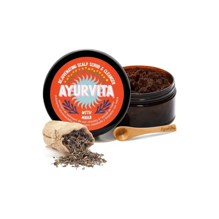 Ayurvita Maka Scalp Scrub & Cleanser Perfect Scalp Exfoliator - Best for Hair