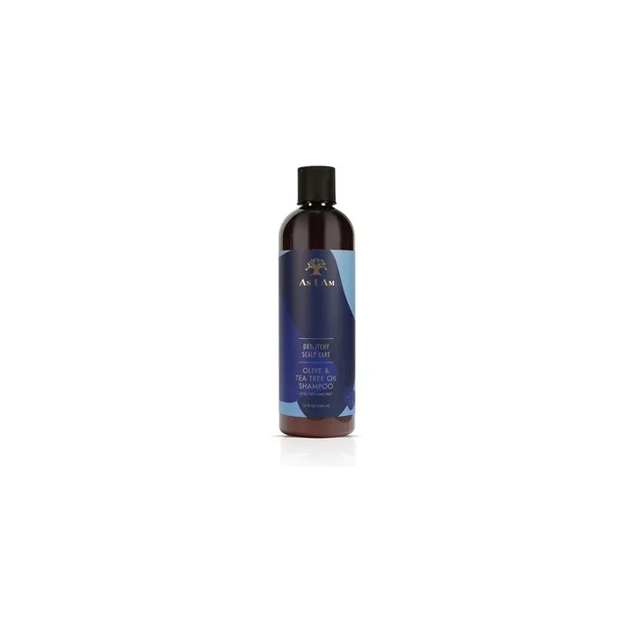 As I Am Dry & Itchy Scalp Care Shampoo 12oz - Fights Dandruff and Seborrheic Dermatitis with Zinc Pyrithione, Olive Oil, and Tea Tree Oil