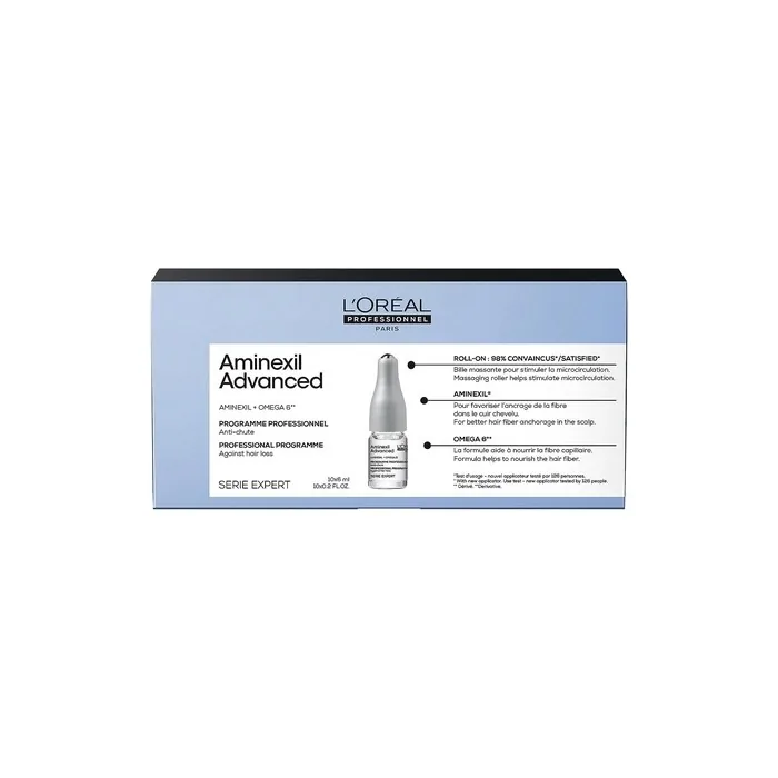 L'Oreal Professionnel Advanced Dual-Action Scalp & Anti-Thinning Hair Treatment with Aminexil 10X6ml