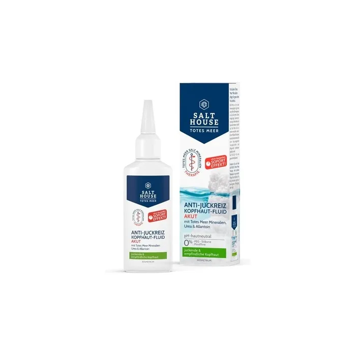 Salthouse Dead Sea Therapy Anti-Itch Scalp Fluid Acute, Soothing Leave-on Care with Panthenol & Niacinamide for Scalp Itching 75ml