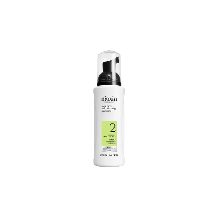 Nioxin Scalp Hair System 2 Hair Thickening Treatment With Niacinamide Serum For Untreated Visibly Thinning Hair With Biotin & Caffeine 100ml