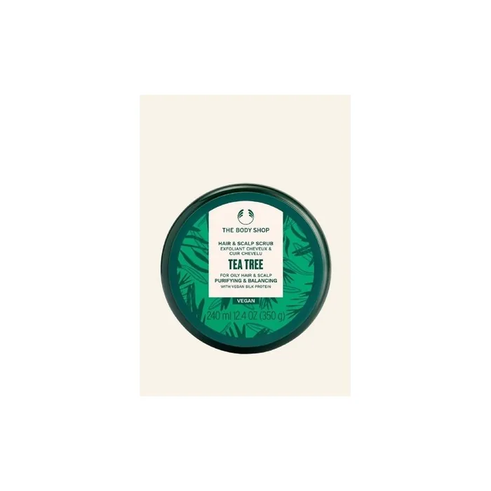 The Body Shop Tea Tree Purifying & Balancing Hair & Scalp Scrub with Vegan Silk Protein 240ml