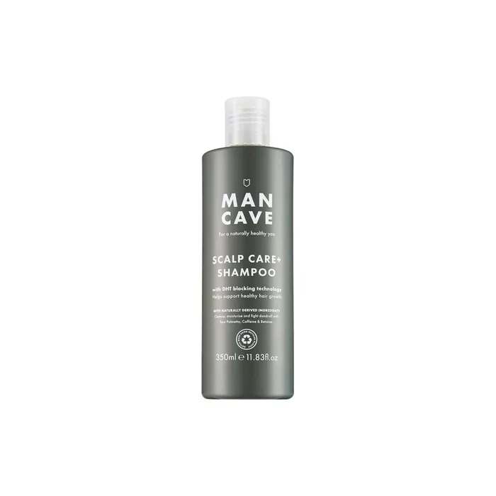 ManCave Scalp Care Shampoo 350ml DHT Blocker Hair Growth Dandruff Control Saw Palmetto Panthenol Betaine Natural Formulation Vegan Friendly Anti Dandruff Shampoo
