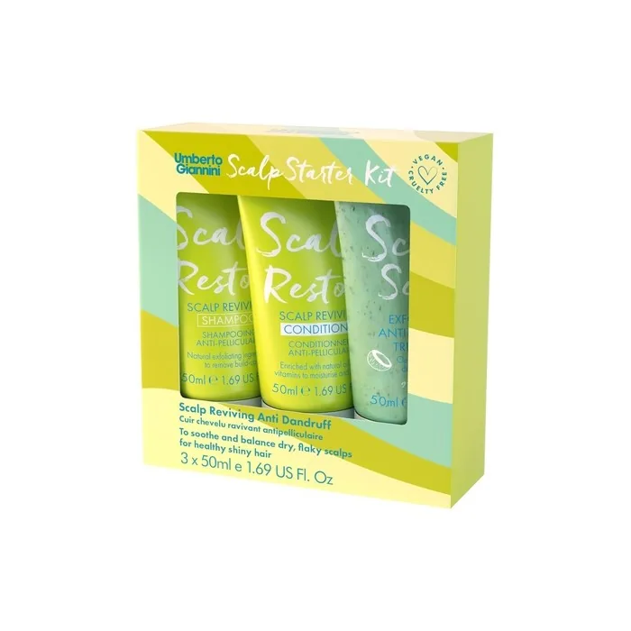 Scalp Restore Starter Kit Travel Scalp Restore Shampoo Conditioner and Exfoliating Scalp Scrub