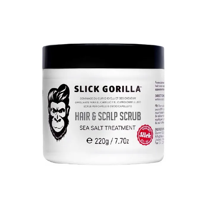 Slick Gorilla Hair & Scalp Scrub Exfoliating Sea Salt 220g